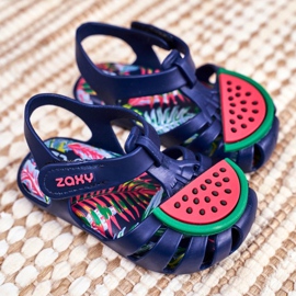Sandales pour enfants avec velcro pastèque parfumée ZAXY FF3855013 bleu marin 2