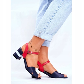 Sandales Femme Maciejka Cuir Bleu Marine 04120-17 / 00-5 1