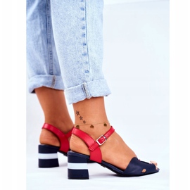 Sandales Femme Maciejka Cuir Bleu Marine 04120-17 / 00-5 2