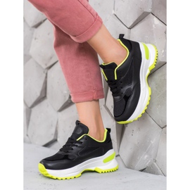 SHELOVET Baskets de sport noires 1
