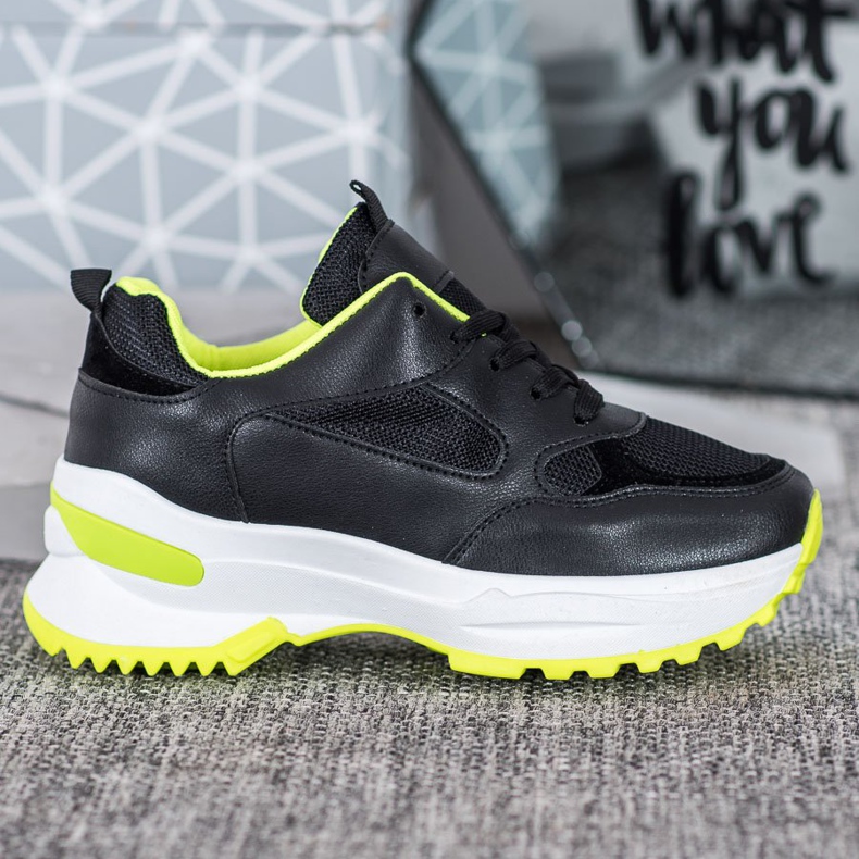 SHELOVET Baskets de sport noires 2