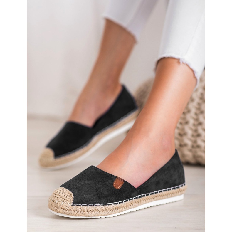 SHELOVET Espadrilles Classiques le noir 1