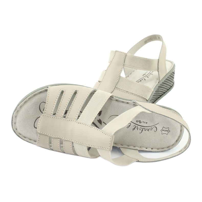 FILIPPO DS1432 / 20 Sandals Fine Confort de confort pour femmes beige 5