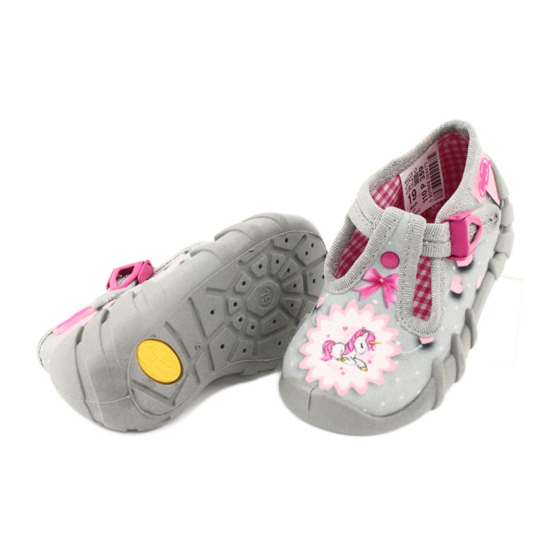 Chaussures enfant Befado 110P359 rose gris 4