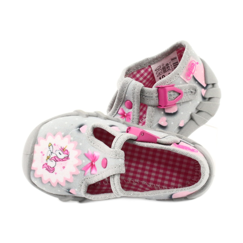 Chaussures enfant Befado 110P359 rose gris 5