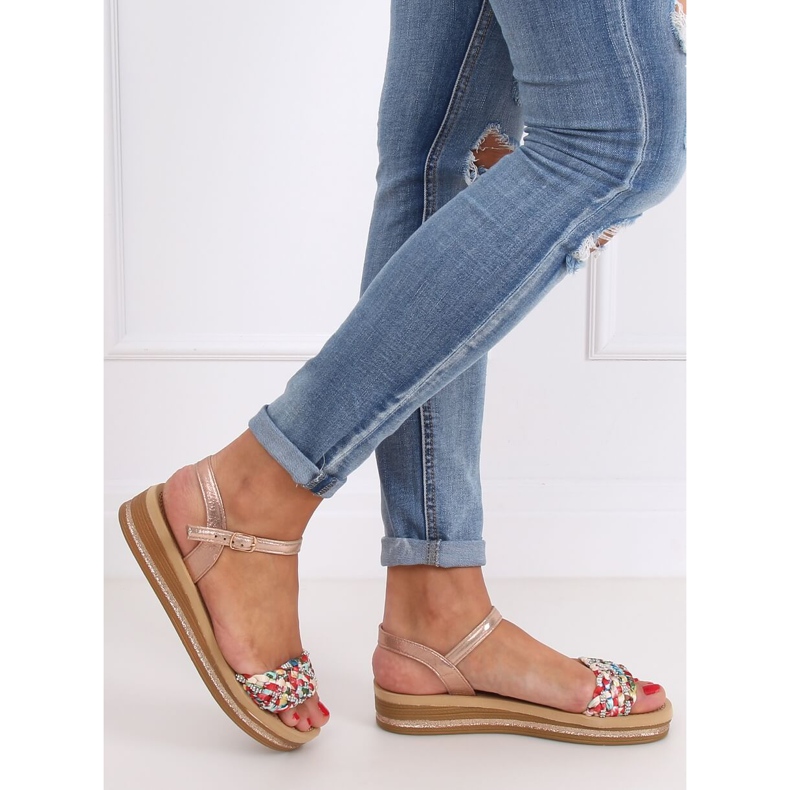 Sandales femme champagne CK151P Champagne rose 1