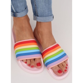 Chaussons arc-en-ciel roses T325P Rose multicolore 1 Chaussons arc-en-ciel roses T325P Rose multicolore 1