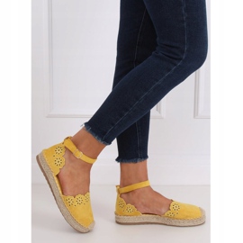 Espadrilles ajourées miel JH119 Jaune 2