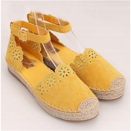 Espadrilles ajourées miel JH119 Jaune 3