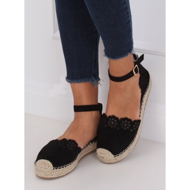 Espadrilles ajourées noires JH119 Noir le noir 2