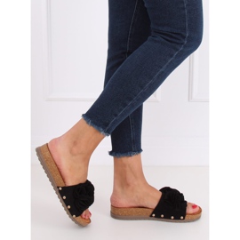 Chaussons noirs pour femmes F191 Noir 2