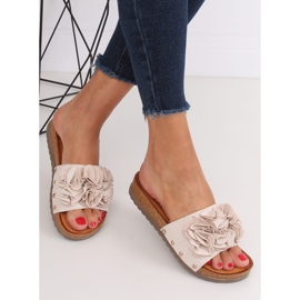 Chaussons femme beiges F191 Beige 2 Chaussons femme beiges F191 Beige 2