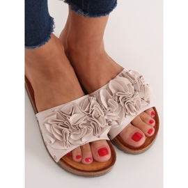 Chaussons femme beiges F191 Beige 1 Chaussons femme beiges F191 Beige 1