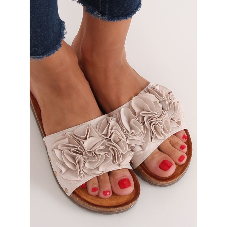 Chaussons femme beiges F191 Beige 1 Chaussons femme beiges F191 Beige 1