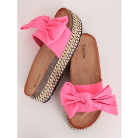 Chaussons à semelle haute rose CK137P Fushie 1 Chaussons à semelle haute rose CK137P Fushie 1