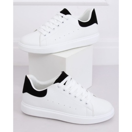 Baskets femme blanches LA85P Noir 1