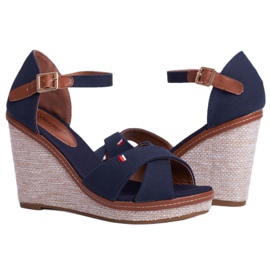 SEA Sandales Sur Compensées Pour Femmes Bleu LaMane brun bleu marin 3 SEA Sandales Sur Compensées Pour Femmes Bleu LaMane brun bleu marin 3