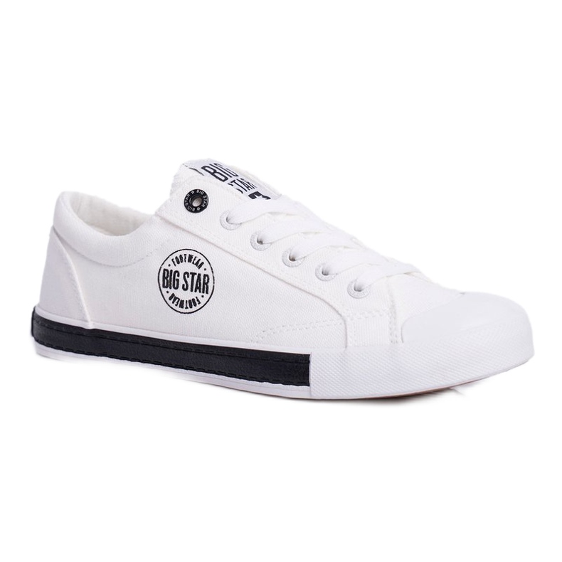 Baskets Femme Big Star Blanc FF274228 noir 4