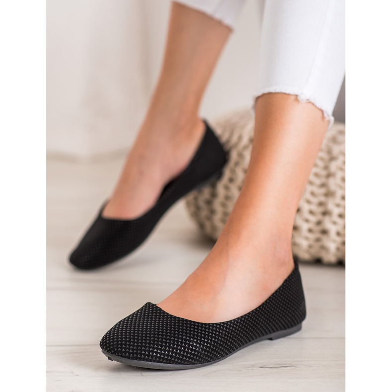 BAOLIKANG Ballerine Noire Avec Un Motif le noir 2