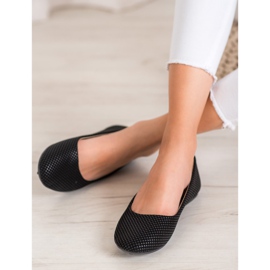 BAOLIKANG Ballerine Noire Avec Un Motif 1