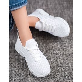SUPER COOL Baskets en textile blanches 1