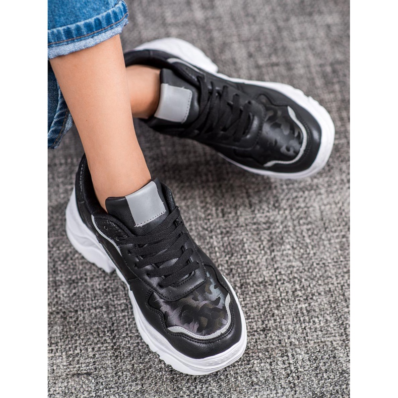 SHELOVET Baskets légères noir 1