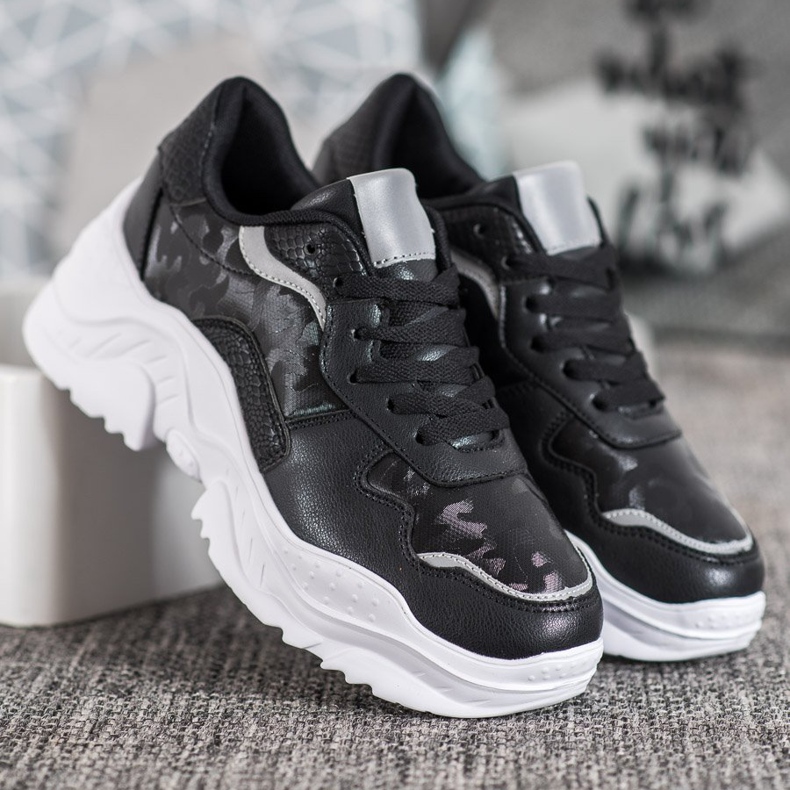 SHELOVET Baskets légères le noir 2