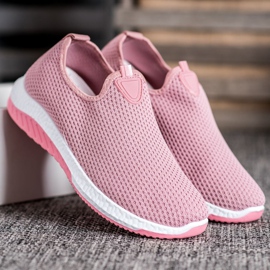 Renda Slipons Ajourés Sur La Plateforme rose 2 Renda Slipons Ajourés Sur La Plateforme rose 2
