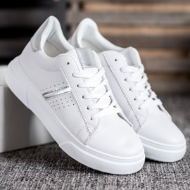 Renda Baskets avec inserts argentés blanche 4