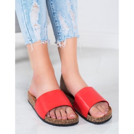 SDS Pantoufles Classiques rouge 2