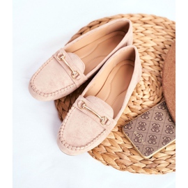 BUGO Mocassins Femme Daim Beige Plongée 4