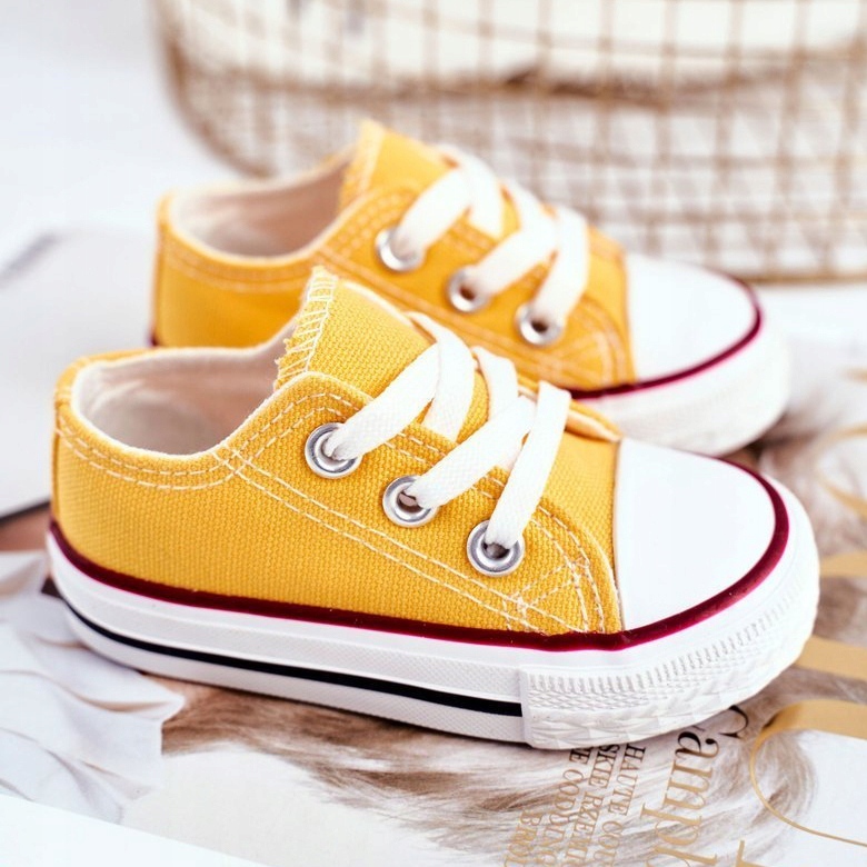 FRROCK Baskets classiques jaunes Filemon pour enfants 1