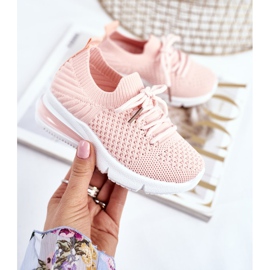 FRROCK Chaussures de Sport Enfant Lacets Rose Lena 2