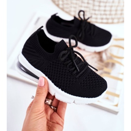 FRROCK Chaussures de sport noires à lacets Lena pour enfants le noir 2 FRROCK Chaussures de sport noires à lacets Lena pour enfants le noir 2