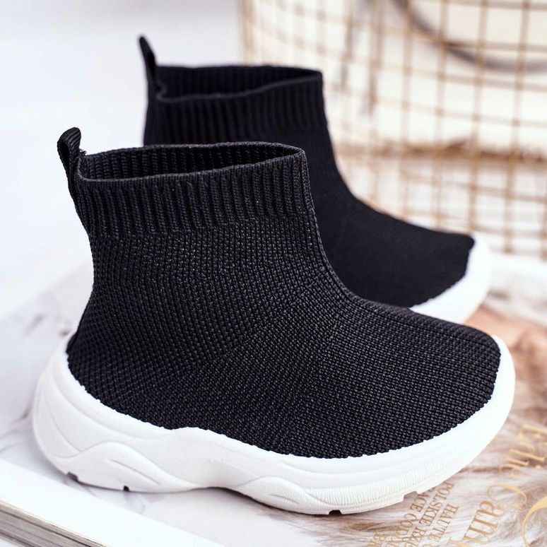 FRROCK Chaussures de sport hautes noires Viki pour enfants le noir 2