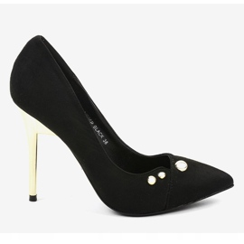Talons hauts classiques noirs avec clous NE05P le noir 1