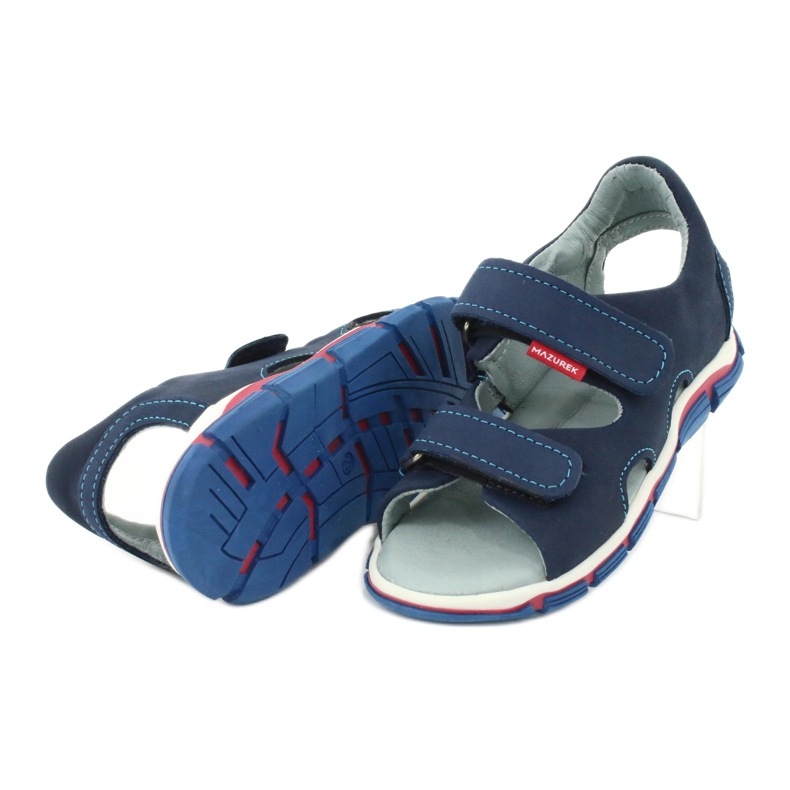 Sandales Velcro Mazurek 314 bleu marine 4