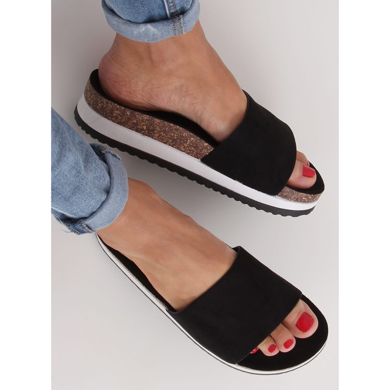 Chaussons noirs pour femmes CK184P Noir 2