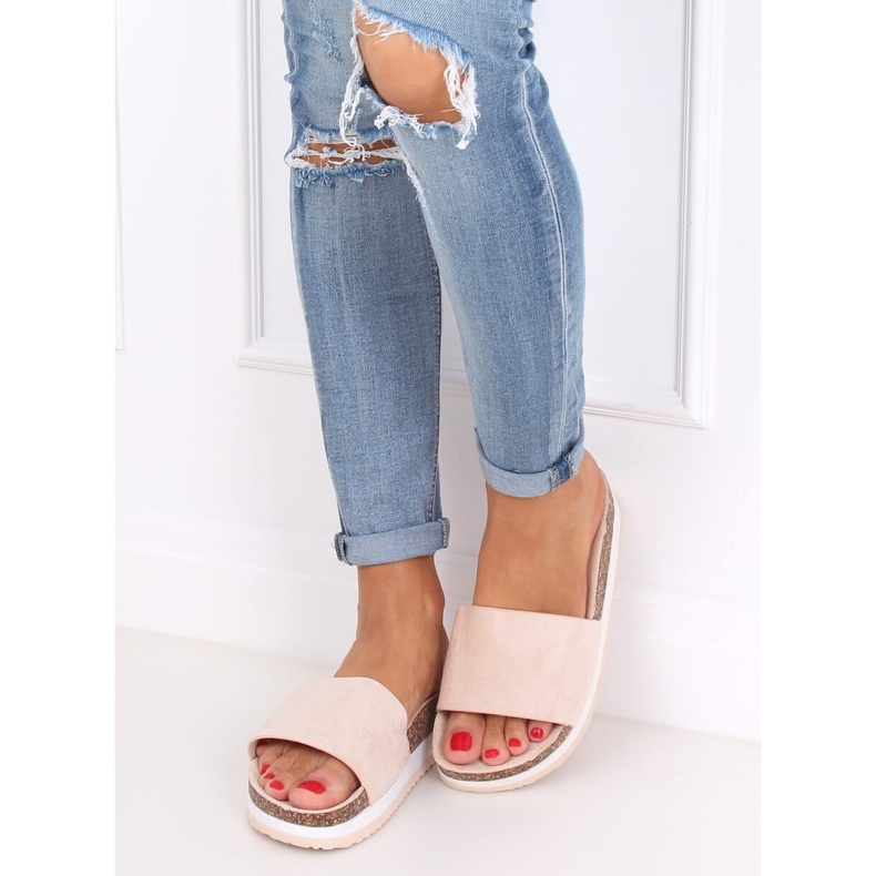 Chaussons femme beiges CK184P Beige 2