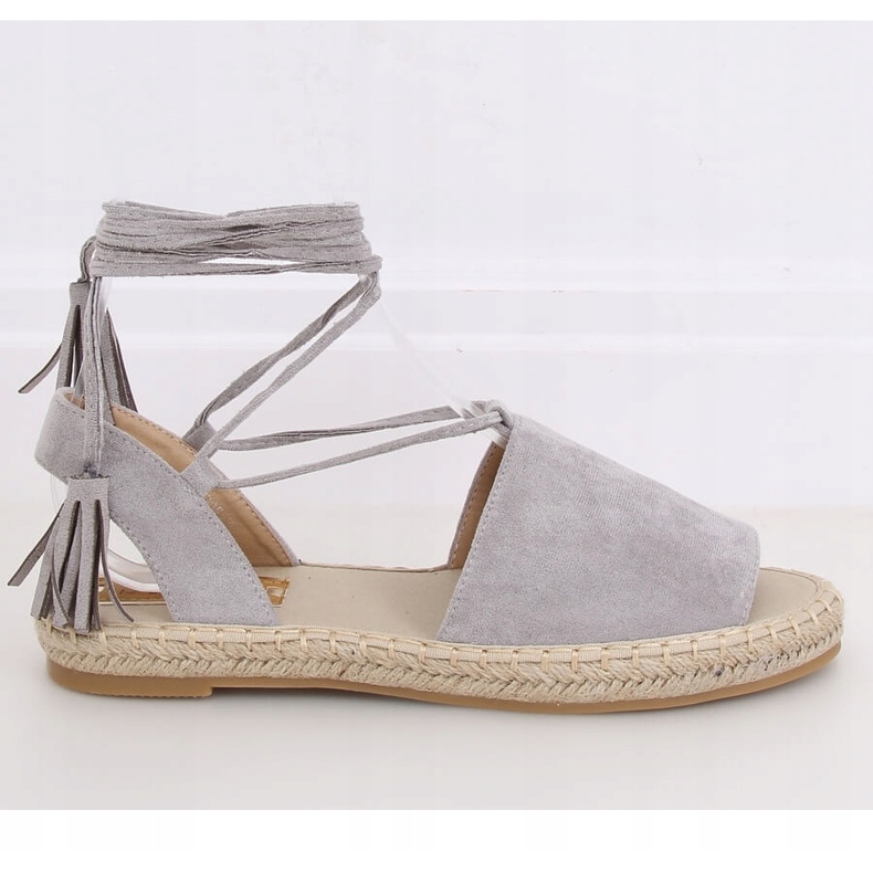 Espadrilles grises pour femme BB25 Gris 1