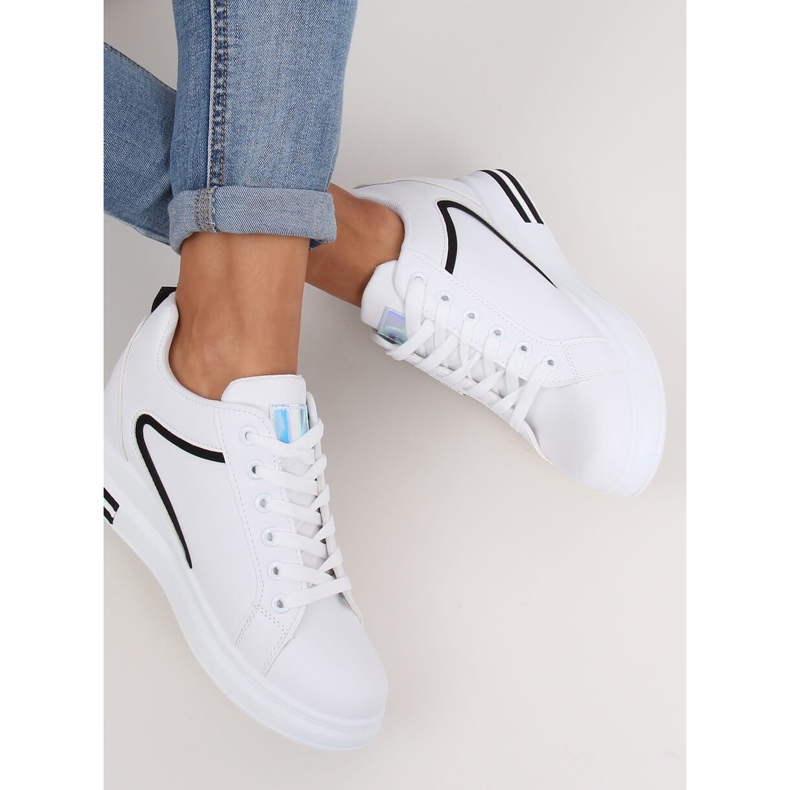 Blanc NB337 Baskets compensées blanches 2