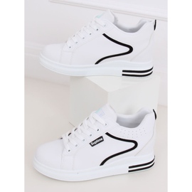 Blanc NB337 Baskets compensées blanches 3