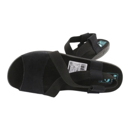 Sandales confortables pour femmes noires Adanex 17498 le noir 3