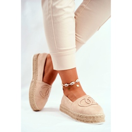 SEA Espadrilles Femme Semelle Épaisse Lin Beige Febi 2 SEA Espadrilles Femme Semelle Épaisse Lin Beige Febi 2
