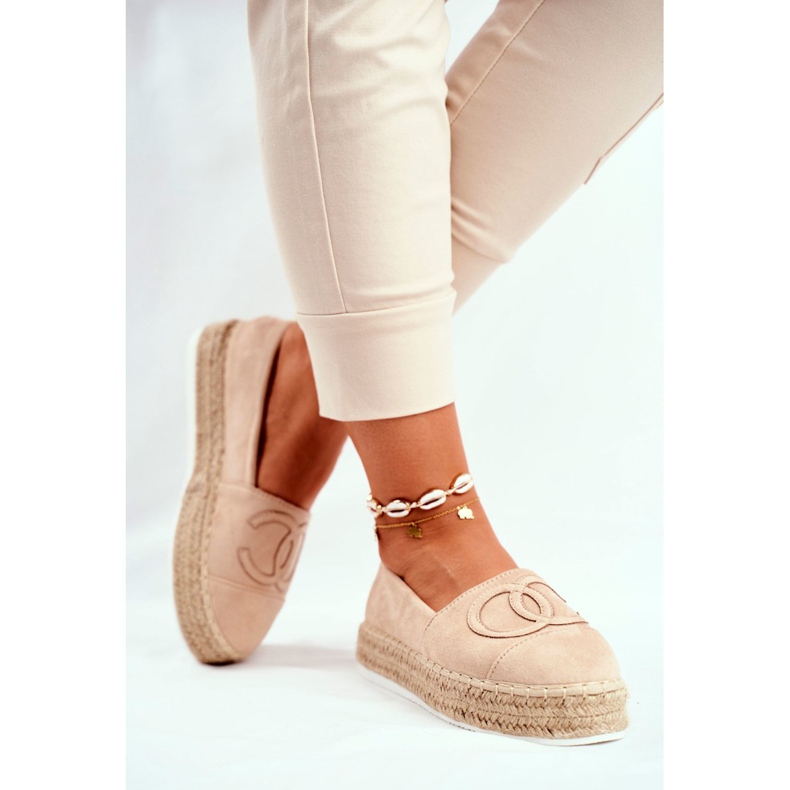 SEA Espadrilles Femme Semelle Épaisse Lin Beige Febi 2 SEA Espadrilles Femme Semelle Épaisse Lin Beige Febi 2