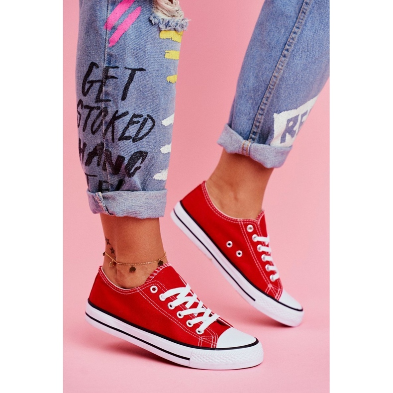 PS1 Baskets Classiques Femme Rouge Omerta 1