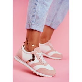 Chaussures De Sport Pour Femmes En Blanc Rose Roulette 1