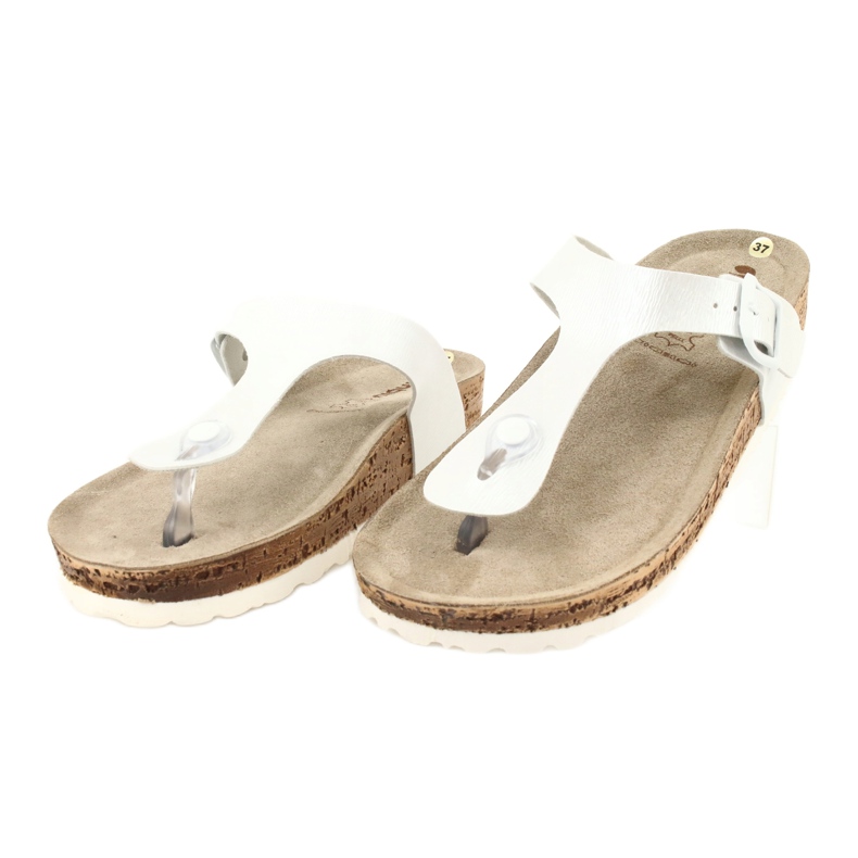 Tongs anatomiques femme Inblu NM020 Anatomical blanche 2