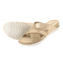 Chaussons confortables CONFORT INBLU SABBIA OF020 beige d'or 3