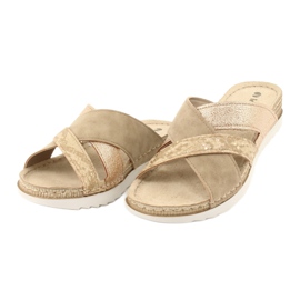 Chaussons confortables CONFORT INBLU SABBIA OF020 beige d'or 2